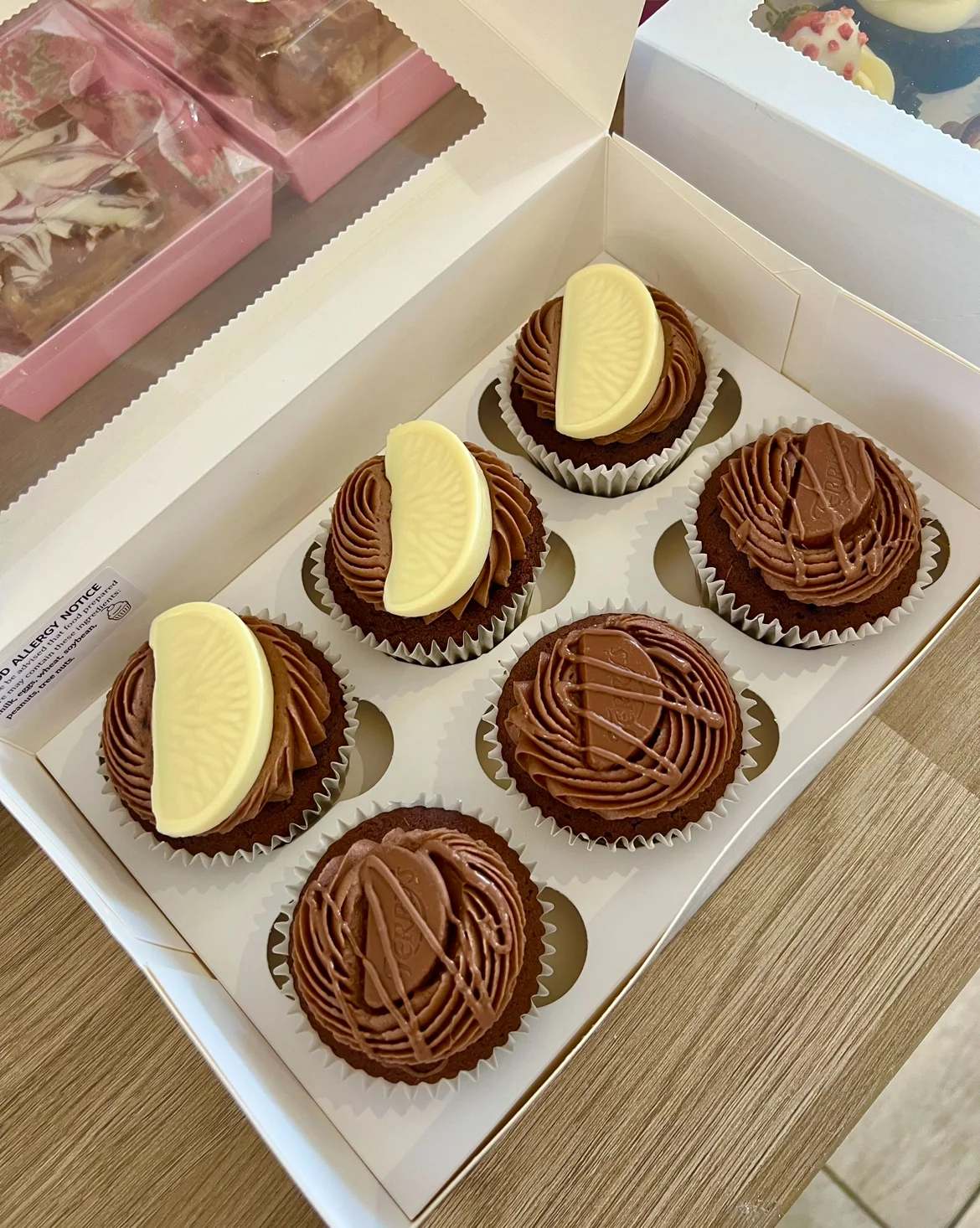 Chocolate Orange Cupcake Box